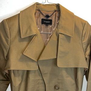 LIKE NEW Autograph Camel Double-Breasted CAPE Coat• Size 14